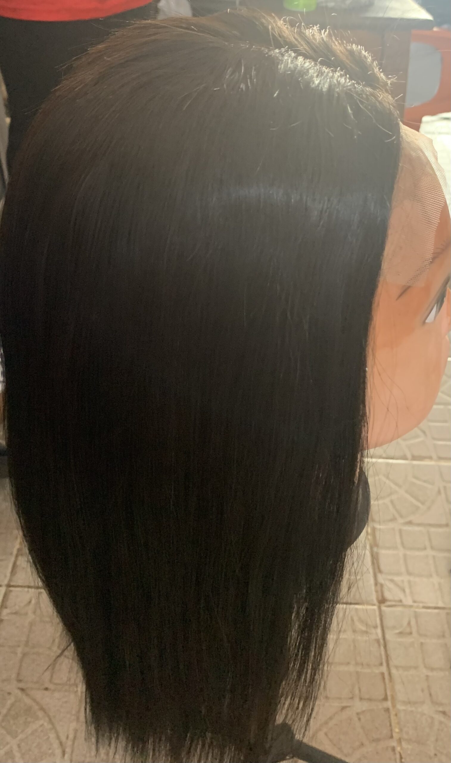 12'' Double Drawn 4*4 Black Human Hair ,Wig. 3 - Pikwitjoy Fashion 12'' Double Drawn 4*4 Black Human Hair ,Wig. - Image 3