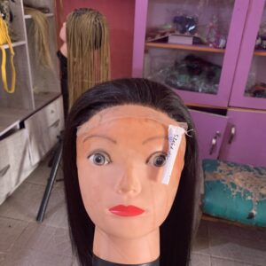 12'' Double Drawn 4*4  Black Human Hair ,Wig.