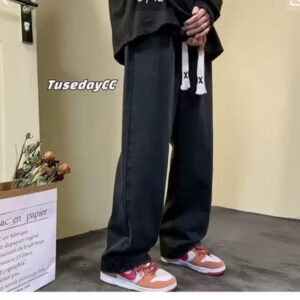 Fashion Denim Baggy Jeans ( Black)