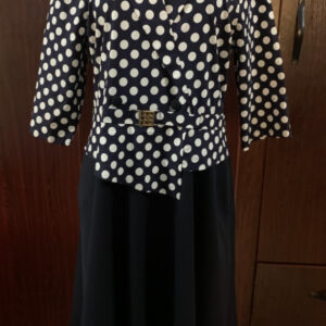 Home 13 - Pikwitjoy Fashion Spotted Navy Blue Luxury Dress, Turkey ,